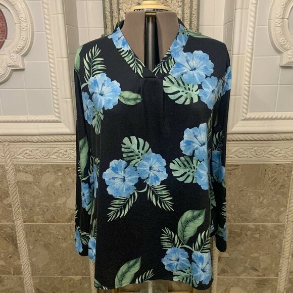 Moyabo. Size 2XL. Pullover. Yoke. Long Sleeves With Roll Tabs. Aloha. B31 - Picture 1 of 4